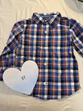Gymboree -  long sleeve button down shirt. Size 3T